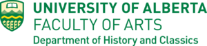 UAlberta Faculty of Arts Department of History and Classics logo